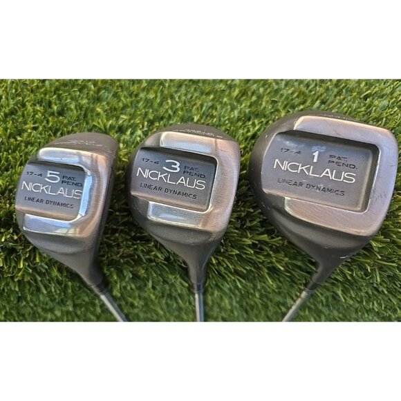 Nicklaus N1 Wood Set Driver 1-3-5 Woods Linear Dynamics Steel Regular Shafts - Picture 1 of 14